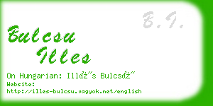 bulcsu illes business card